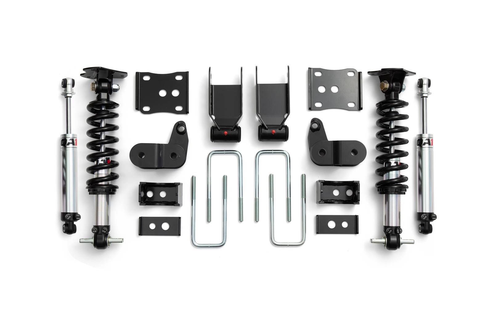 QA1 Lowering Kits for 2015-2020 F-150 - LK02-FF01 Suspension Kit, Coilover, Flip Kit, Double Adjustable Shocks, 1-3 in. Front, 3.5-5.5 in. Rear, 2WD, Ford, Kit