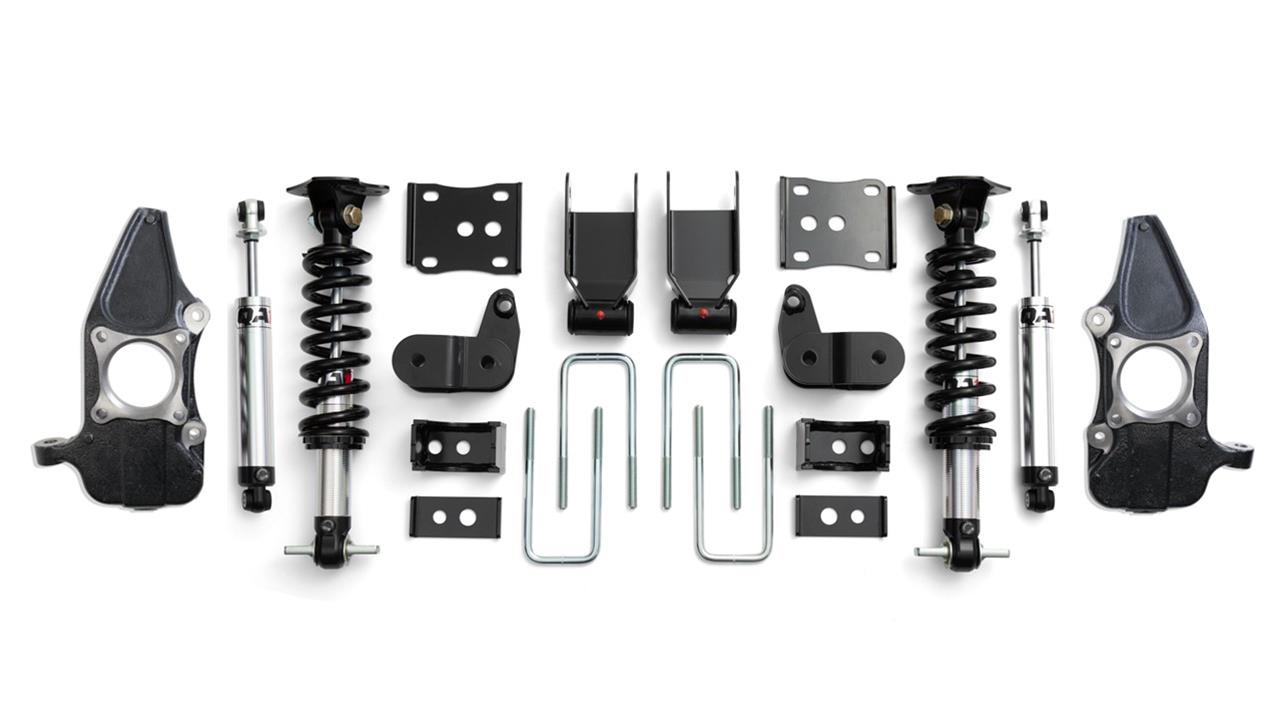 QA1 15-20 Ford F150 4WD Lowering Kit w/ Spindles Single Adjustable 3.5in-5.5in