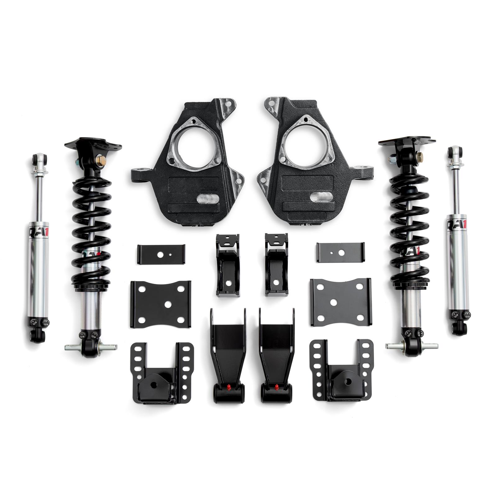 QA1 14-18 Chevy Silverado 4WD Dual Adjustable 4-6in Lowering Kit w/ Spindles