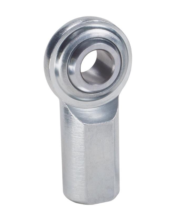 QA1 C Series 2-Pc Rod End - Female/Right Hand - 5mm Bore x M5x.08 - Carbon Steel thumbnail 3