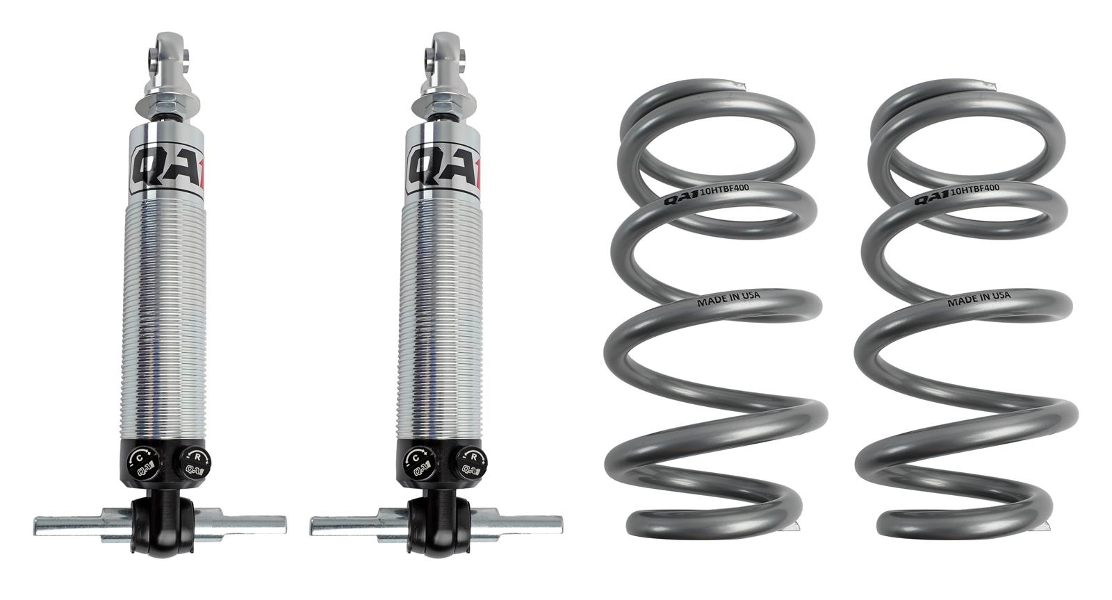 QA1 67-73 Ford Mustang Pro Front Coil-Over System - Double Adj. - 10in x 400lbs/in - Aluminum