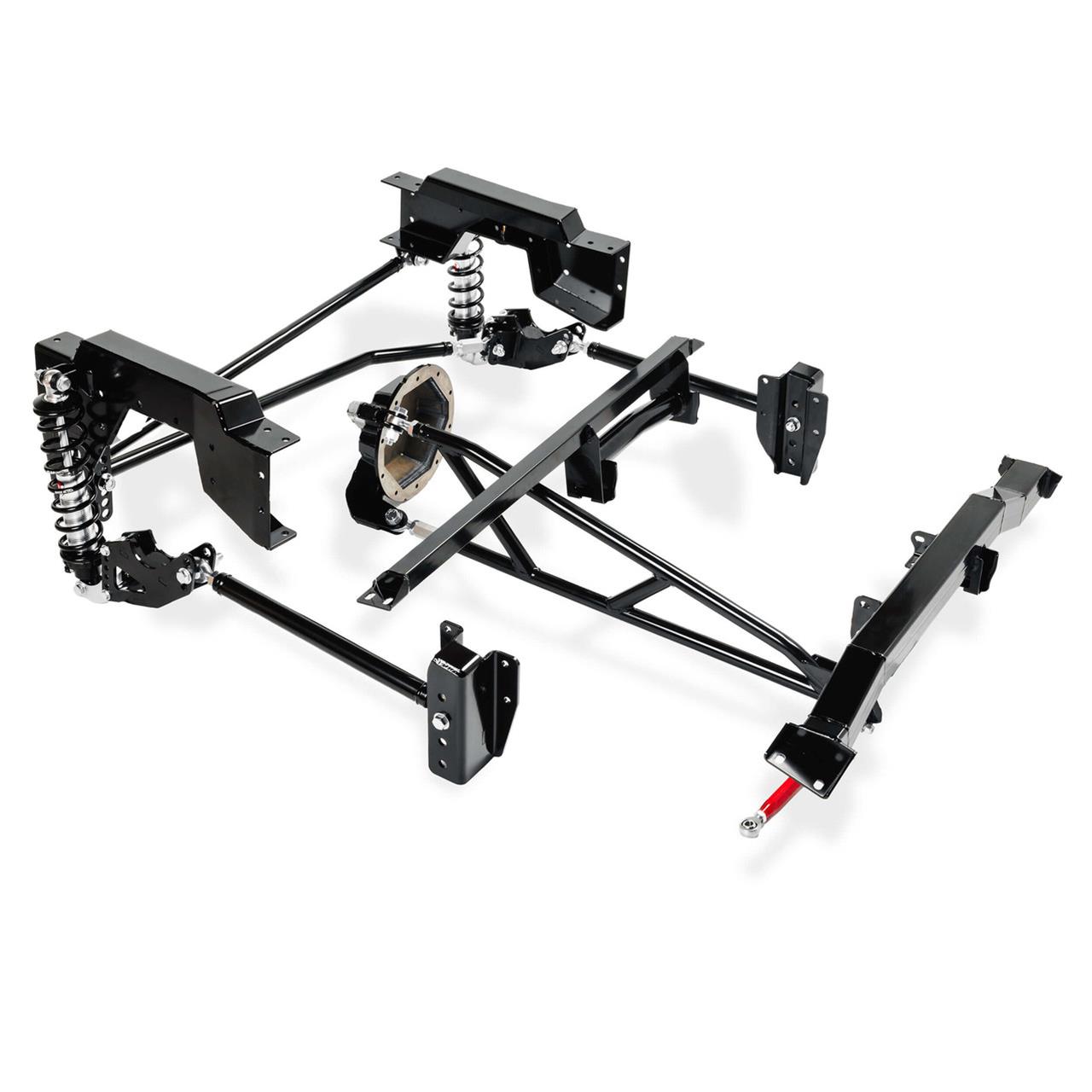 QA1 Rear Suspension Conversion Systems for 1999-2006 SIERRA 1500, SILVERADO 1500 - R145-200 System, Adjustable, Single Adjustable Coilover, 200 lbs./in., Torque Arm, Panhard Bar, GM 10-Bolt, Short Bed, Chevy, GMC, Kit