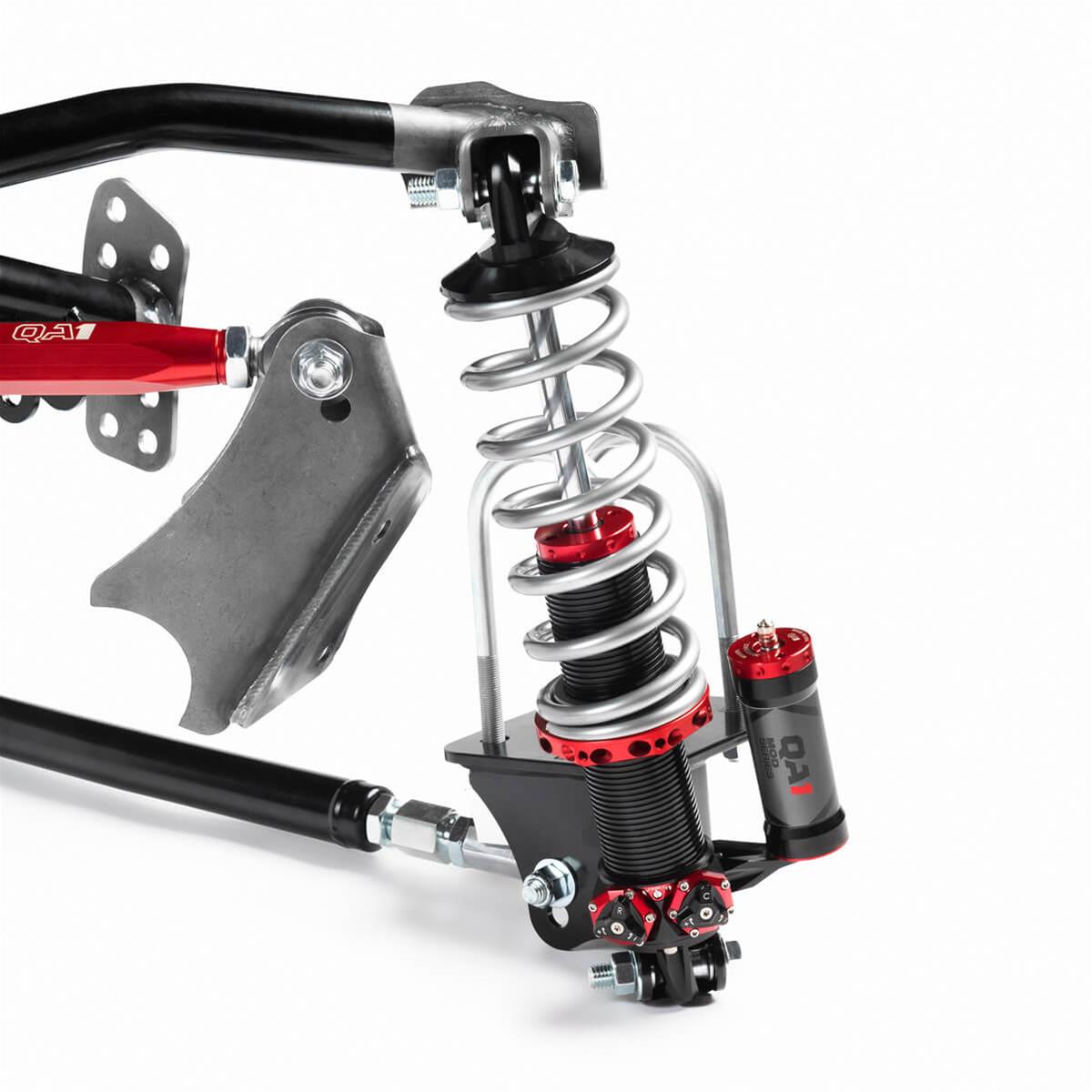 QA1 Four Link Conversion Kits for 1970-1981 CAMARO, FIREBIRD - R357-170 Rear Suspension, 4 Conversion, Triangulated, Double Adjustable, 170 lbs/in, Springs, Trailing Arm, Black Powdercoated, Chevrolet, Pontiac, Kit thumbnail 2