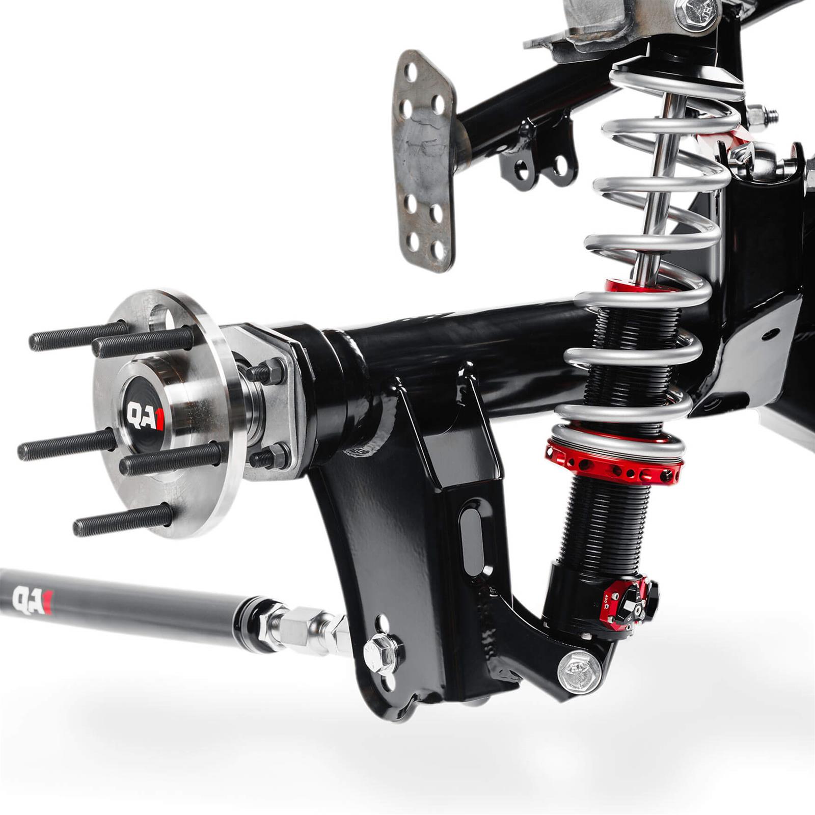 QA1 Four Link Conversion and Standard Ford 9 in. Axle Kits for 1970-1981 CAMARO, FIREBIRD - R357-170S Rear Suspension, 4 Conversion, Triangulated, Mod Series Shocks, 170 lbs/in, Springs, Black, in, Axle, Chevrolet, Pontiac, Kit thumbnail 2