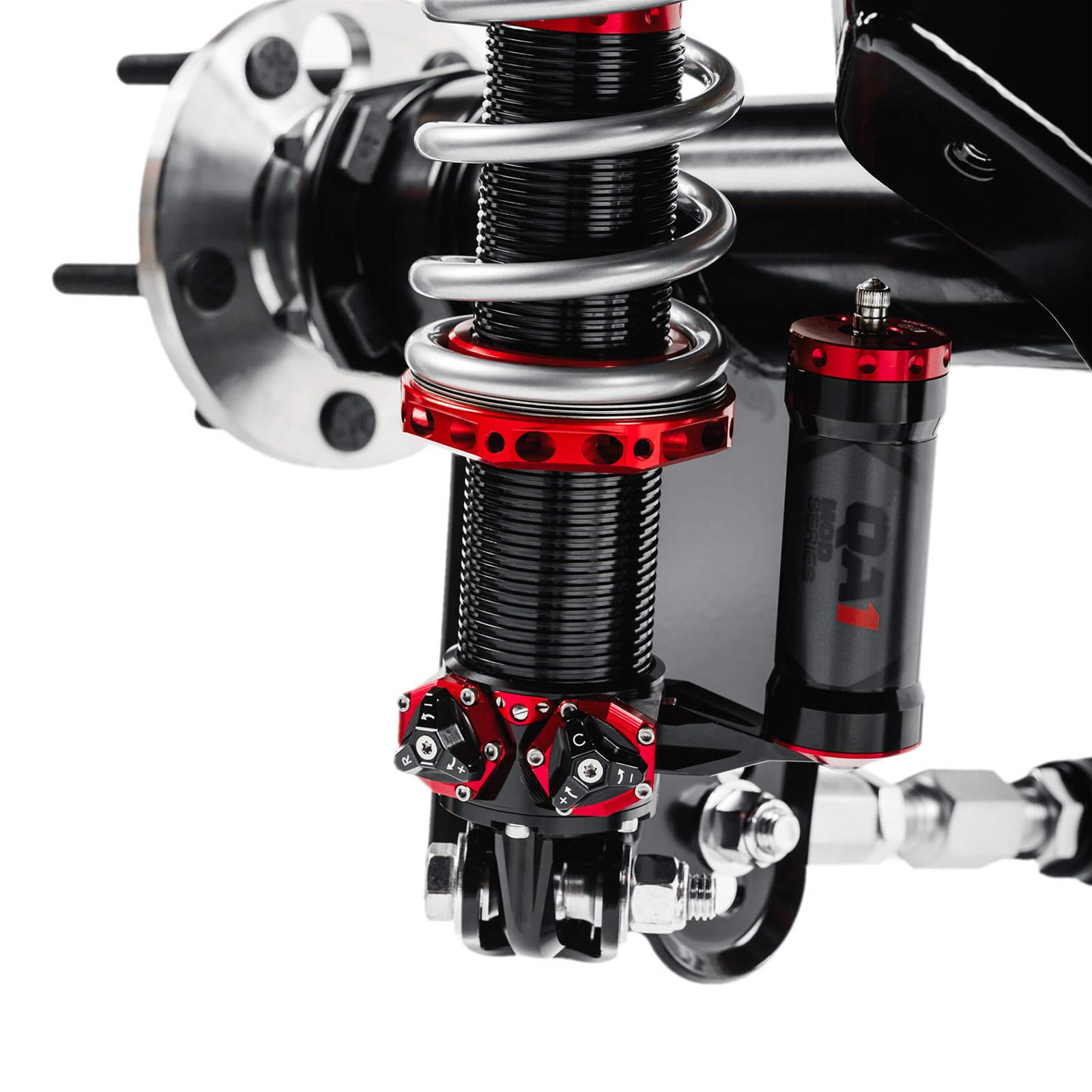 QA1 Four Link Conversion and Standard Ford 9 in. Axle Kits for 1970-1981 CAMARO, FIREBIRD - R357-170S Rear Suspension, 4 Conversion, Triangulated, Mod Series Shocks, 170 lbs/in, Springs, Black, in, Axle, Chevrolet, Pontiac, Kit thumbnail 3