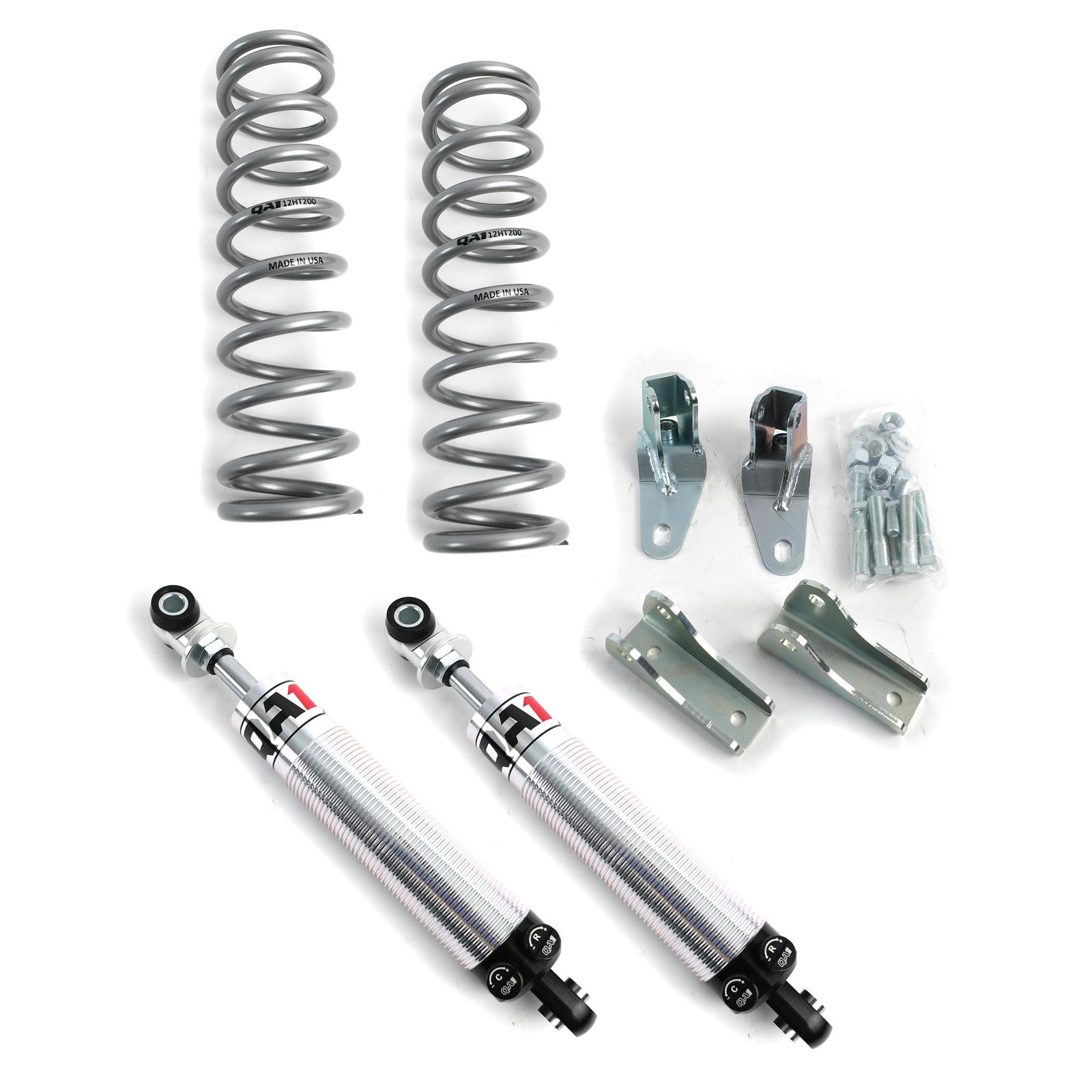 QA1 73-77 GM A-Body Pro Rear Coil-Over System - Double Adj. - 12in x 200lbs/in - Aluminum