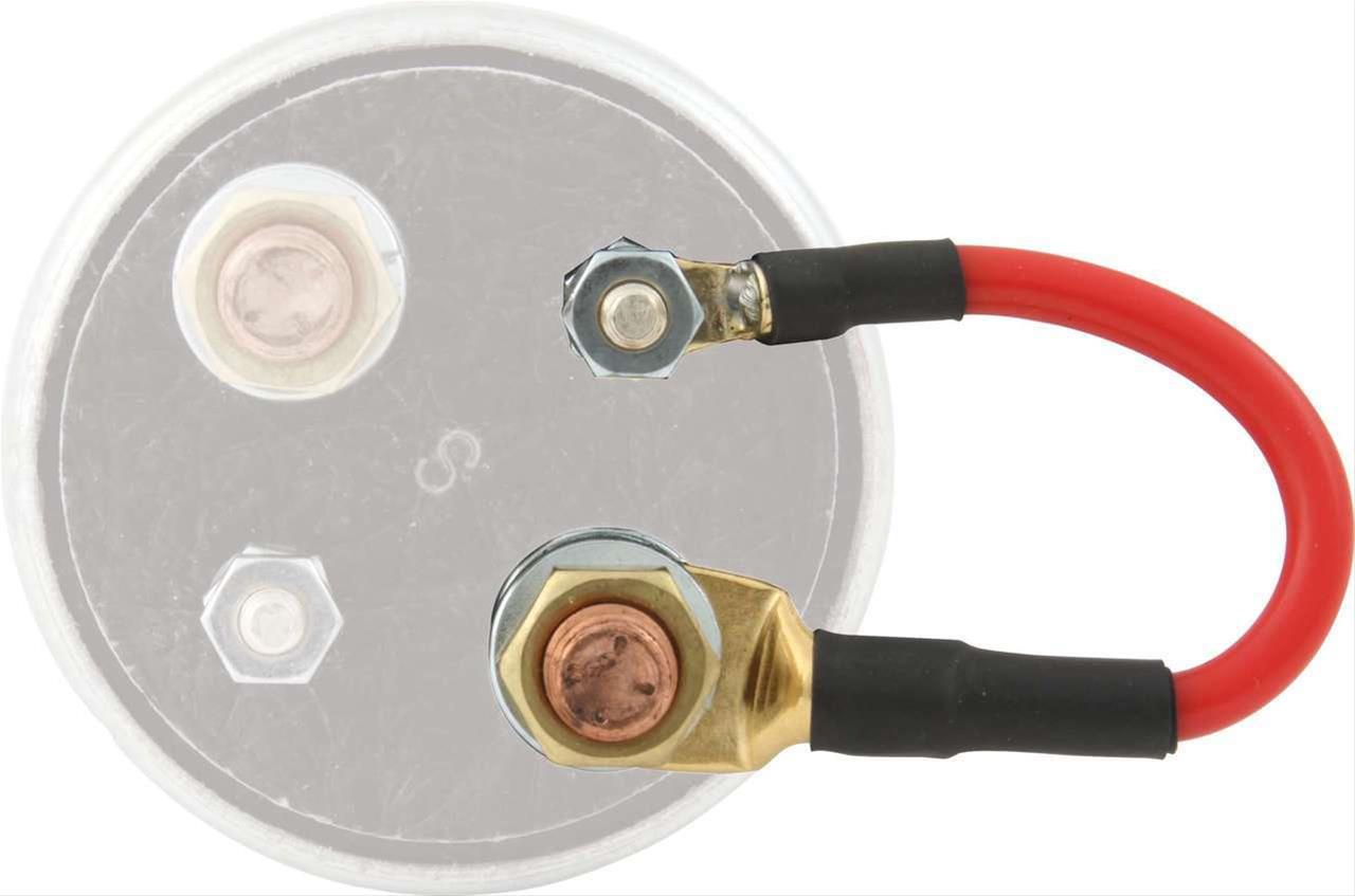 QuickCar Master Disconnect Alternator Jumper Wires 55-120 Switch jumper wire for Alternator, Red, Each