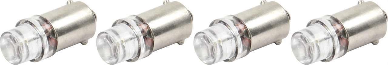 QuickCar LED Bulbs 61-698 Gauge Light Bulbs, LED, White, 12 V, 16 V, Set of 4