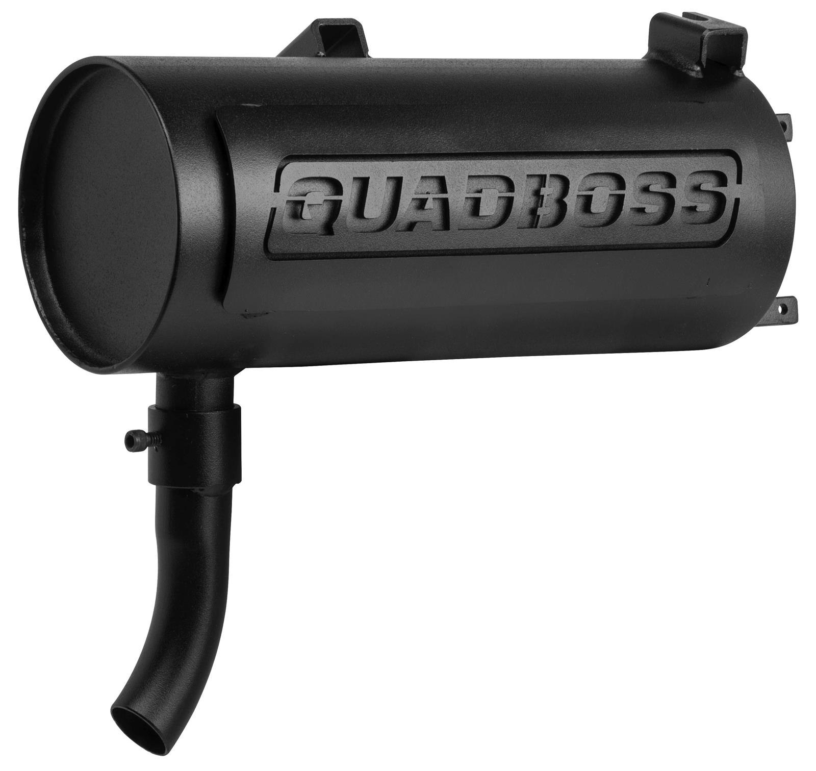 Quadboss Slip-On Steel Inch Muffler 157165 Muffler, Slip-On, Steel, Black, Chambered, Turndown, Polaris, Each
