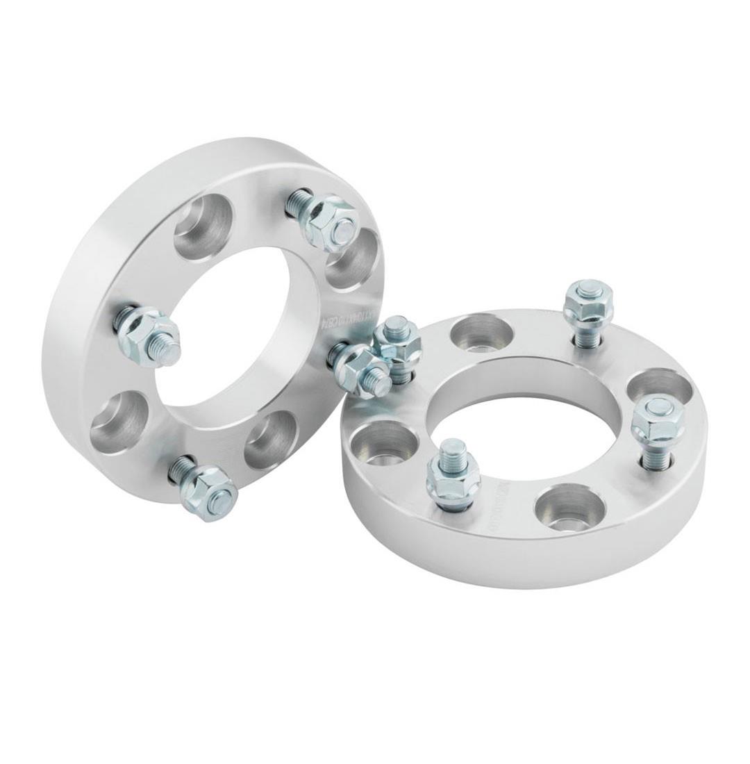 Quadboss 1 inch Wheel Spacers 563882 Spacers, in. Thick, 4 x 110mm Bolt Pattern, Aluminum, Universal, Pair