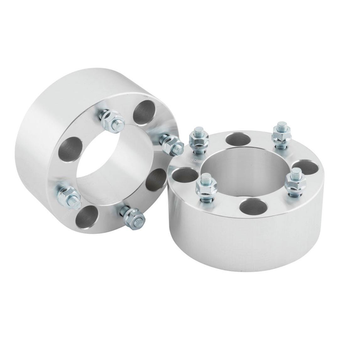 Quadboss 2.5 inch Wheel Spacers 563892 Spacers, 2.50 in. Thick, 4 x 137mm Bolt Pattern, Aluminum, Universal, Pair