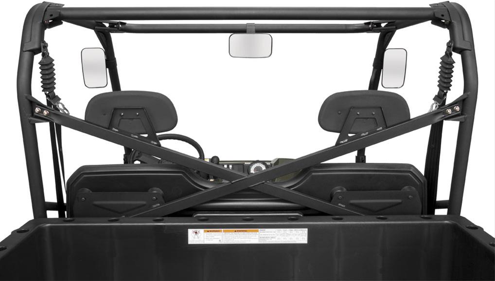 Quadboss UTV Rear View Mirrors 570031 Mirror, View, Center Position, Rectangular, 4.5 in. Width, 8.0 in. Length, Each