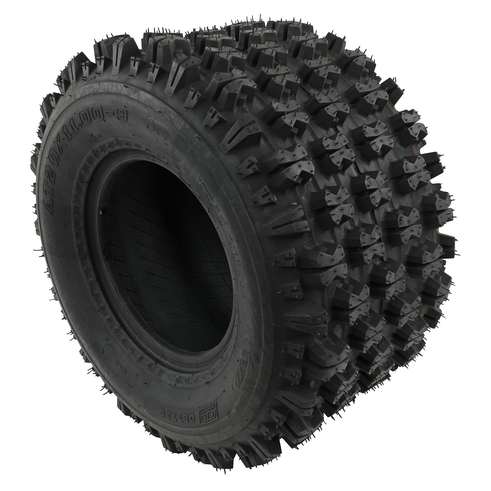Quadboss QBT700 Series Tires 21x7-10 Tire, QBT734 Sport, 21x7-10, Bias-Ply, Blackwall, Front, Each