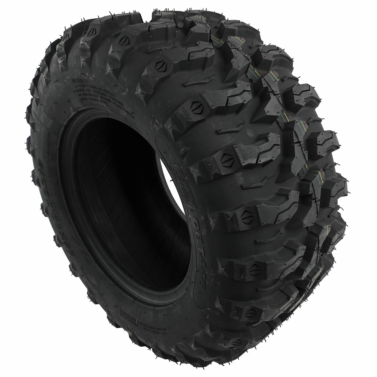 Quadboss QBT446 Radial Utility Tires 25x10-12 Tire, Utility, 25.00 x 10.00-12, Bias-Ply, Blackwall, Each