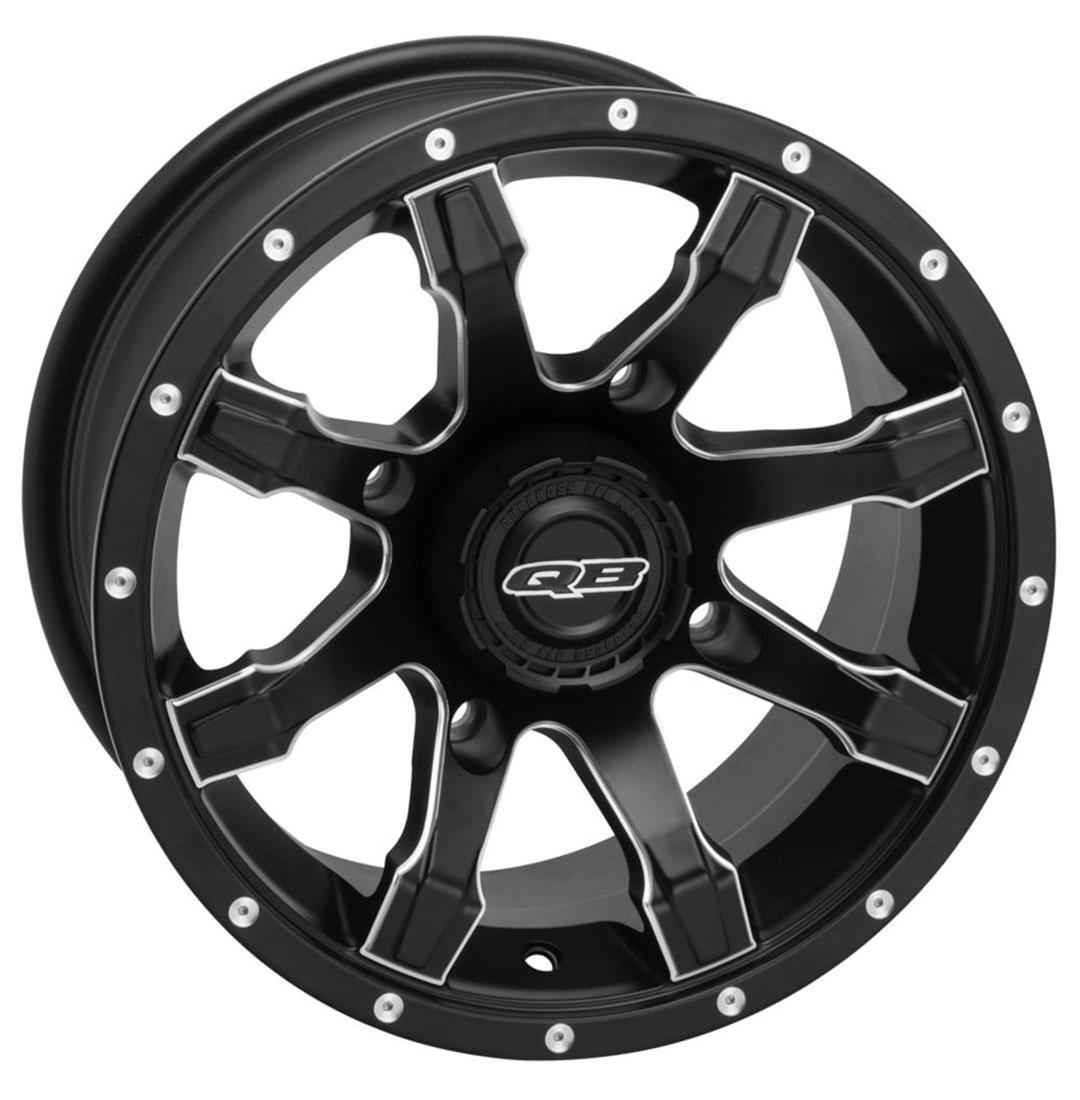 Quadboss Grinder Matte Black Machined Wheels 14x7 GRINDER 14X7 4/137 5+2