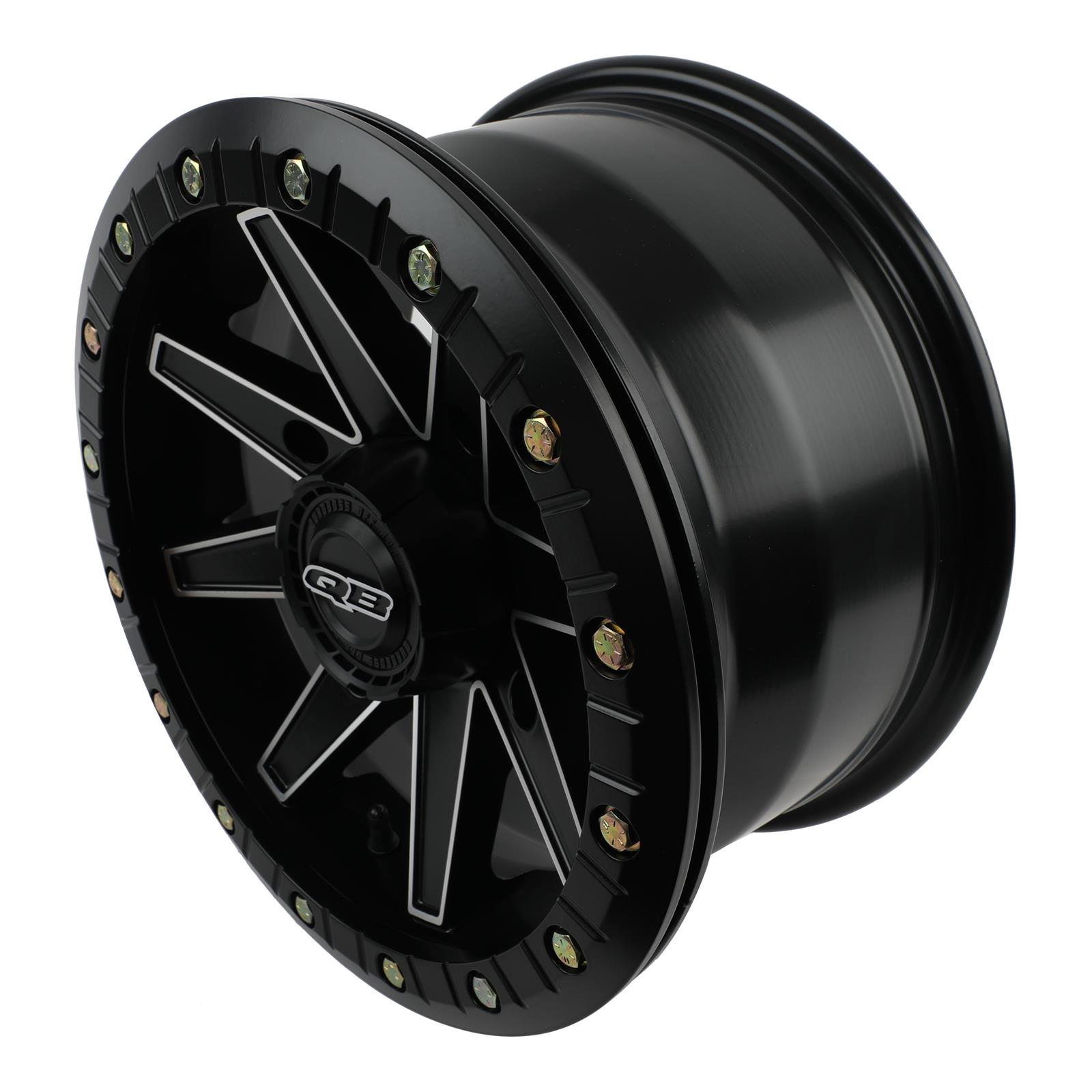 k*e様 BOSSグッズ ④ Quadboss 608531 Quadboss Boss Lock Matte Black Machined Wheels