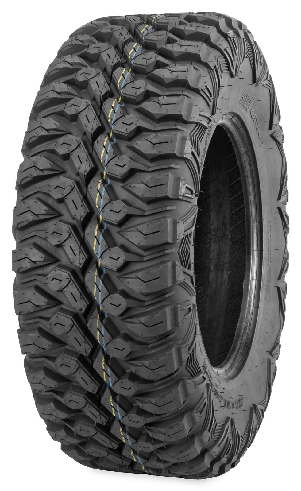 Quadboss QBT846 Utility Tires 28x10-14 Tire, Utility, 28x10-14, Radial, Blackwall, Front/Rear, Each