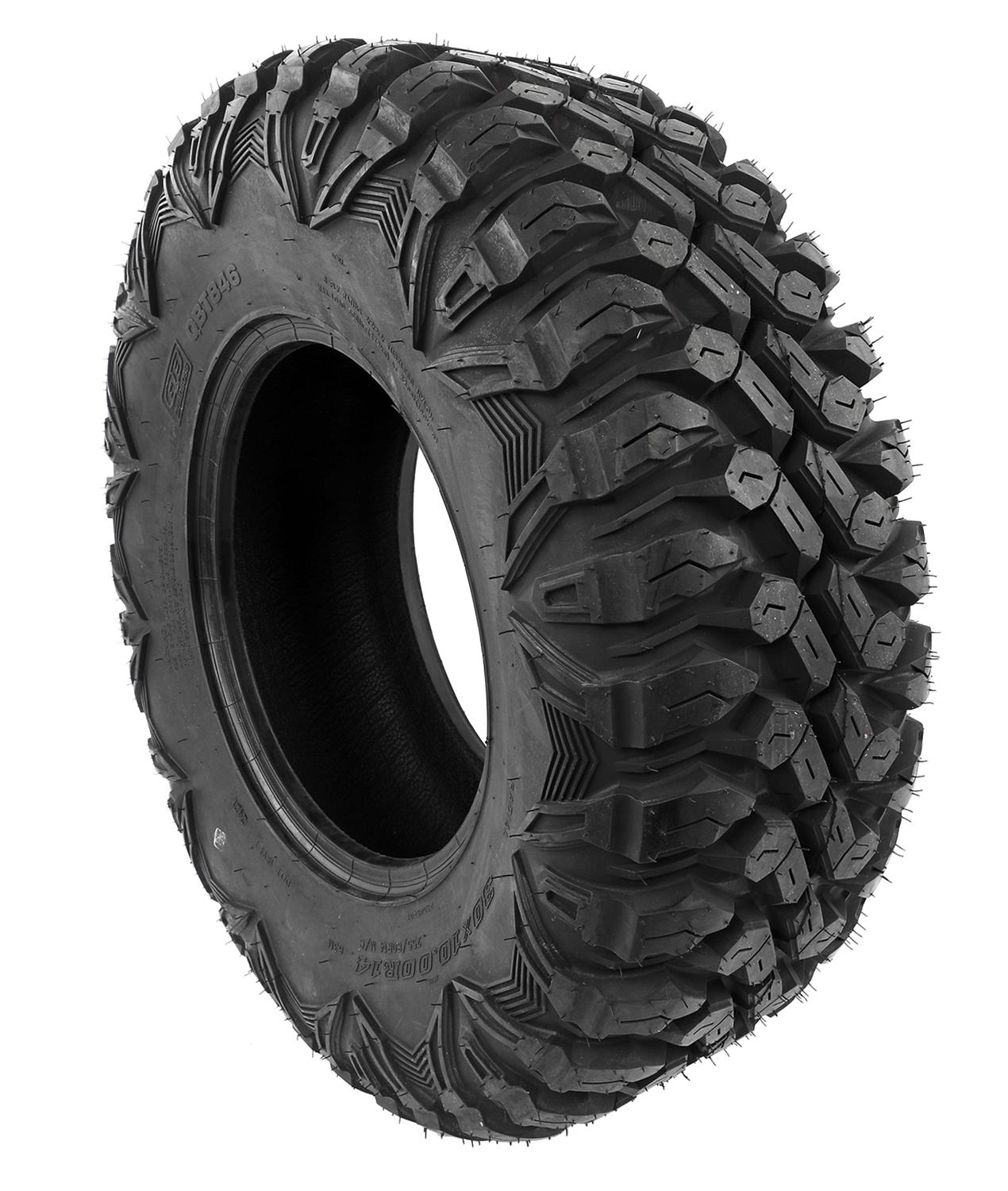 Quadboss QBT846 Utility Tires 30x10-14 Tire, Utility, 30x10-14, Radial, Blackwall, Front/Rear, Each thumbnail 2