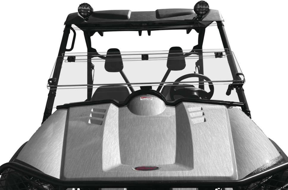 Quadboss Powersports Windshields 375779 Windshields, QB WINDBREAK FOLDING SHIELD, Clear thumbnail 2