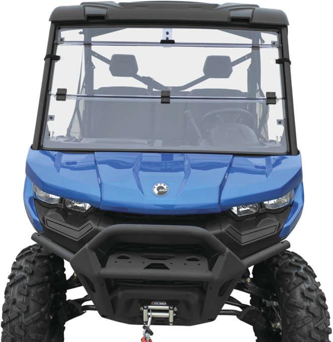 Quadboss Powersports Windshields 375784 Windshields, QB WINDBREAK FOLDING SHIELD, Clear thumbnail 5
