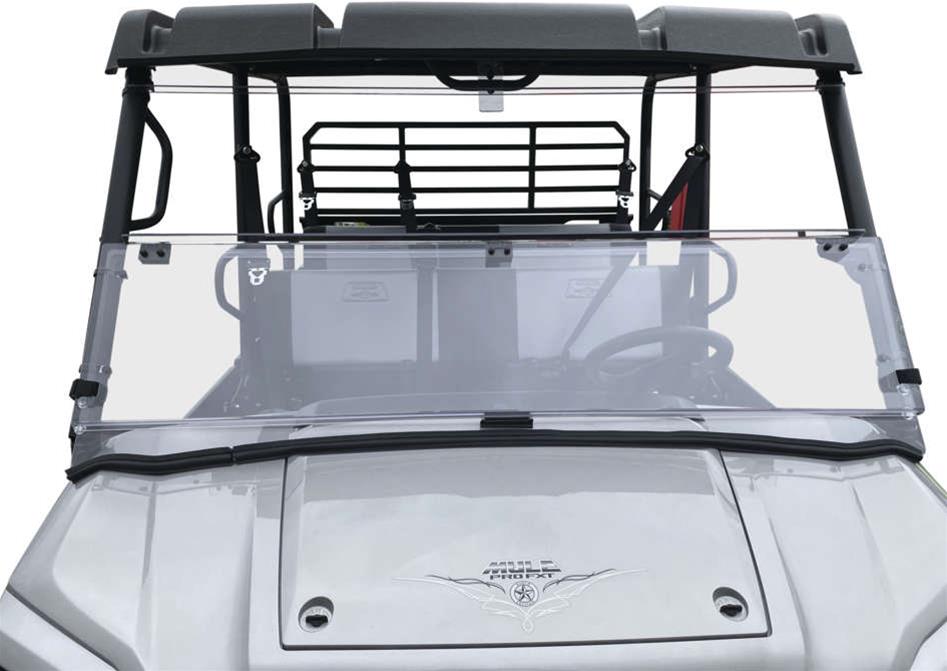 Quadboss Powersports Windshields 375787 Windshields, QB WINDBREAK FOLDING SHIELD, Clear thumbnail 2