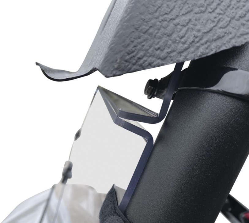 Quadboss Powersports Windshields 375787 Windshields, QB WINDBREAK FOLDING SHIELD, Clear thumbnail 4