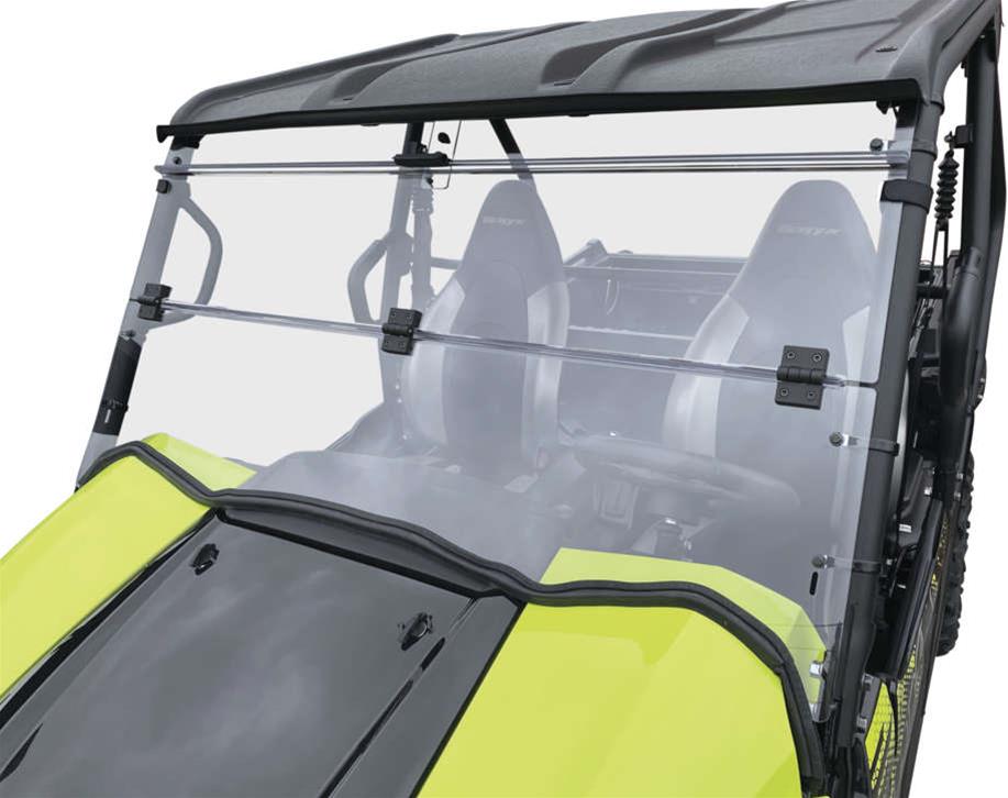 Quadboss Powersports Windshields 375788 Windshields, QB WINDBREAK FOLDING SHIELD, Clear thumbnail 3