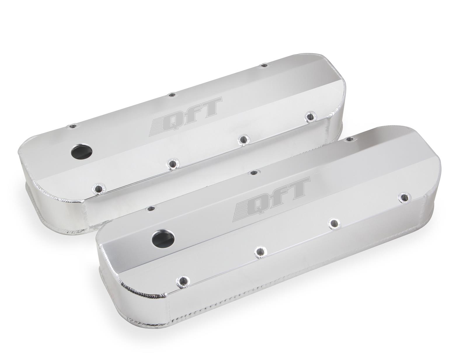 Quick Fuel Fabricated Valve Covers 128-22QFT Cover, Billet Aluminum, Fabricated, Chevrolet, Big Block, Pair