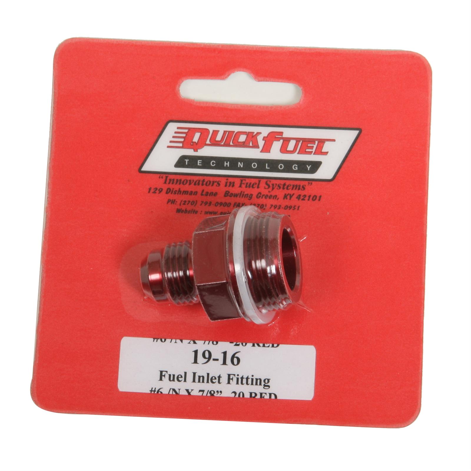 Quick Fuel 1916QFT Quick Fuel Carburetor and Fuel System Fittings Summit Racing