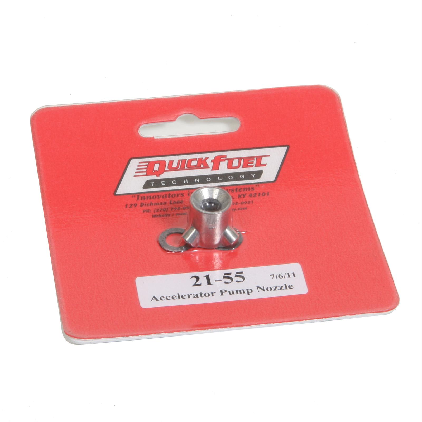Quick Fuel Accelerator Pump Discharge Nozzles 21-55QFT Nozzle, Squirters, .055 in., Straight, Each