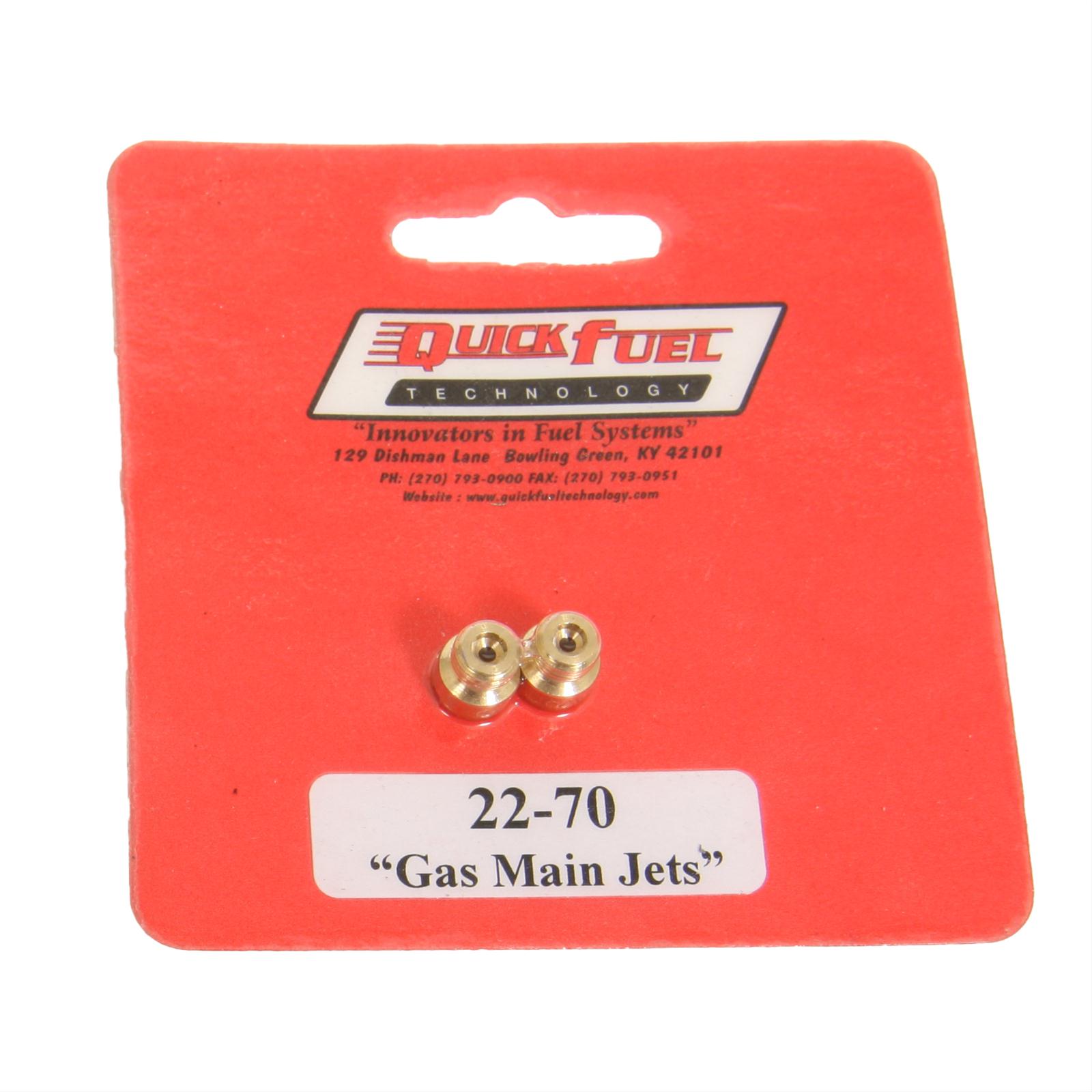 Quick Fuel 2270QFT Quick Fuel Standard Main Jets Summit Racing
