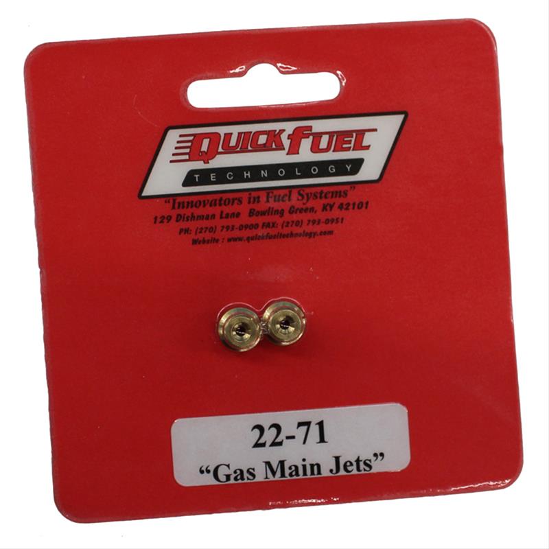 Quick Fuel 2271QFT Quick Fuel Standard Main Jets Summit Racing