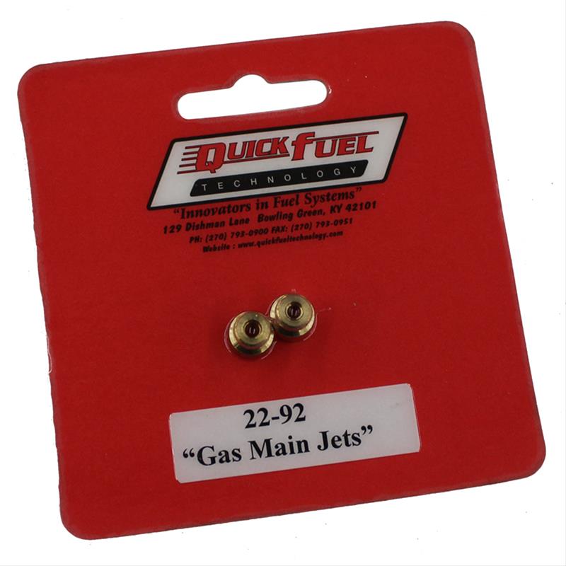 Quick Fuel 2292QFT Quick Fuel Standard Main Jets Summit Racing