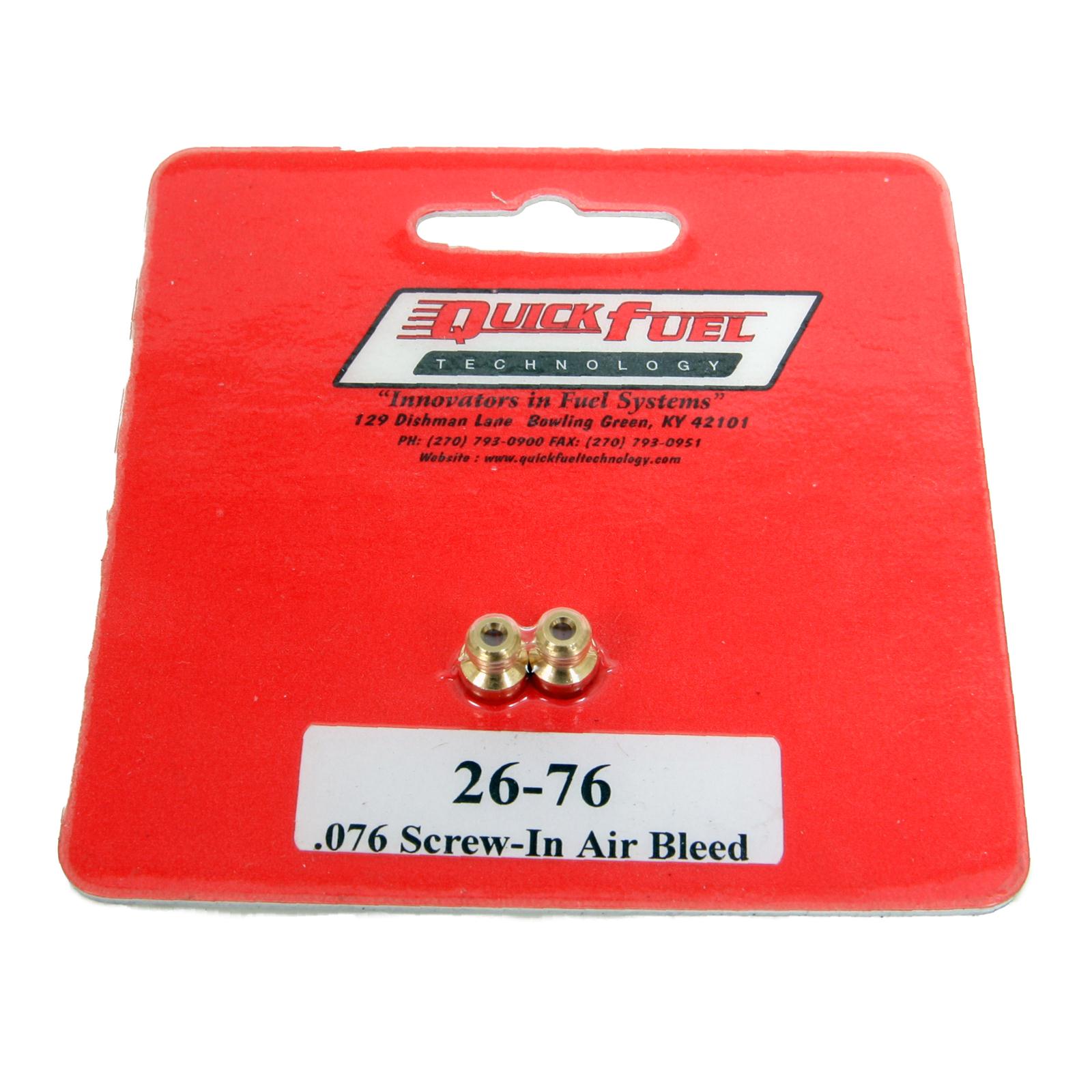 Quick Fuel 2676 Quick Fuel Air Bleeds Summit Racing