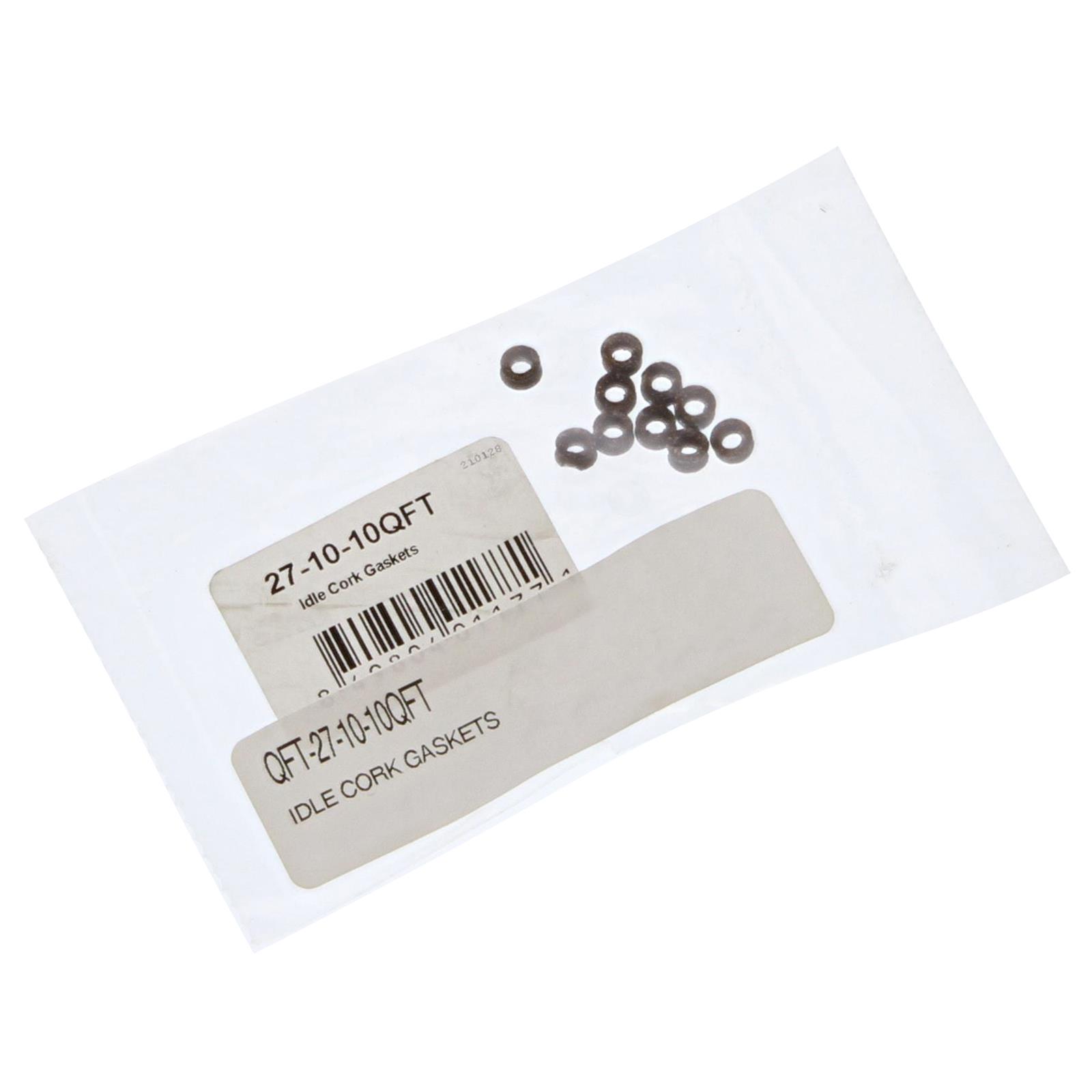 Quick Fuel Idle Mixture Screw Seals 27-10-10QFT Seals, Cork, Set of 10