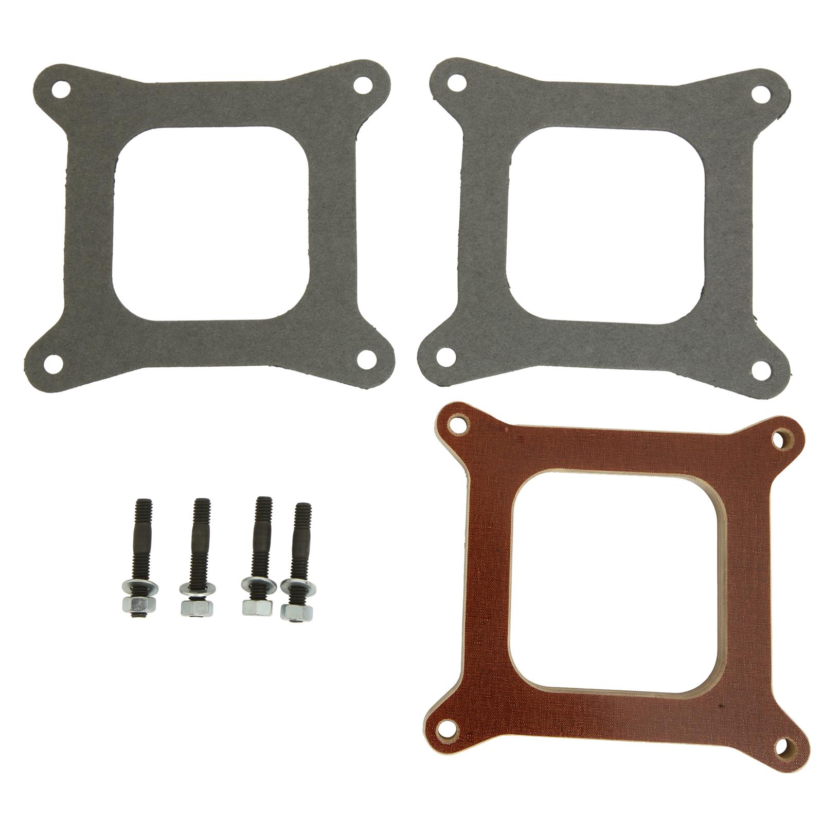 Quick Fuel Phenolic 0.5 Inch Carburetor Spacer 300-4000QFT 1/2" Open w/studs