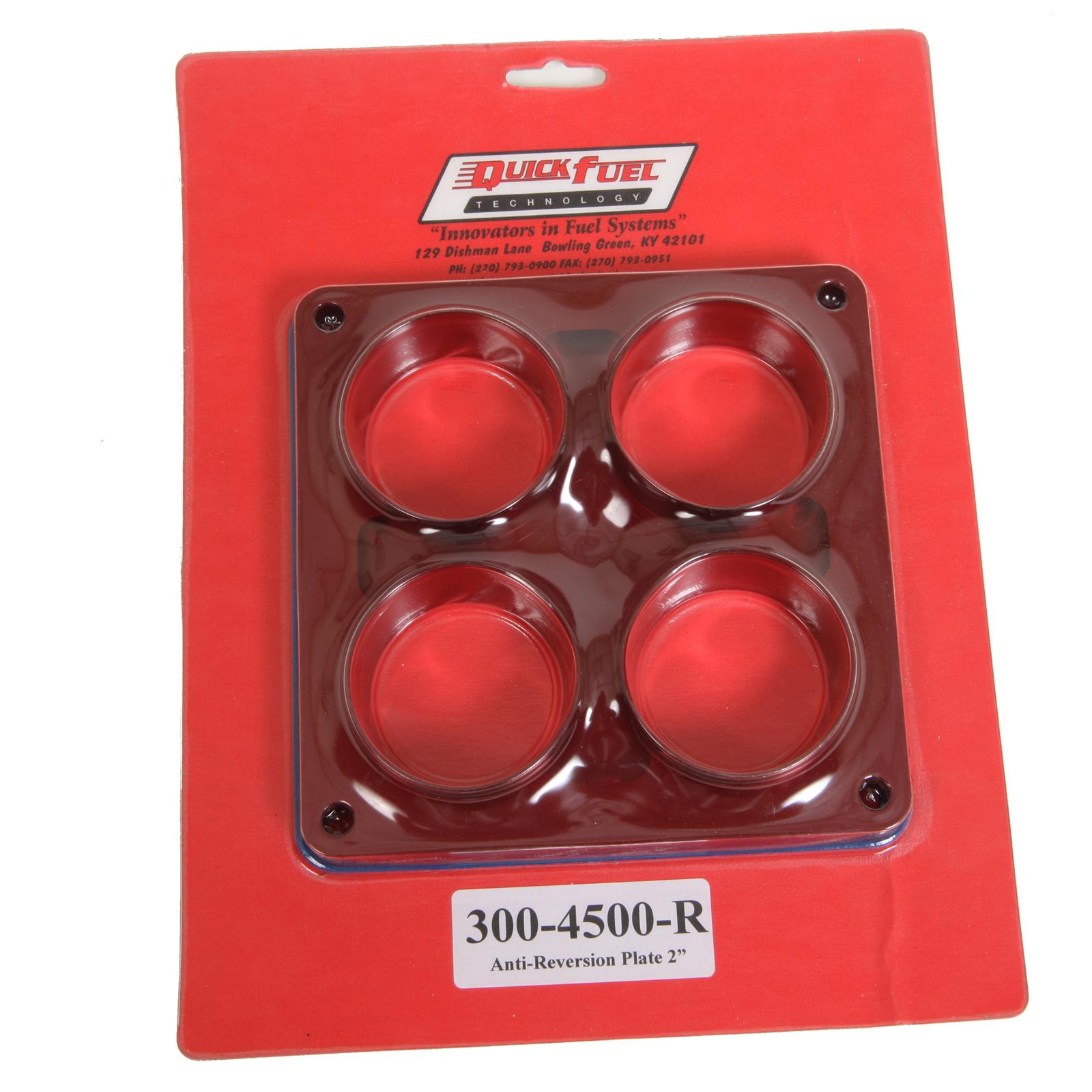 Quick Fuel 3004500R Quick Fuel Carburetor AntiReversion Plates