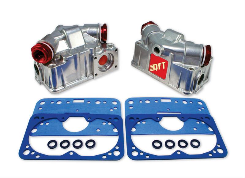 Quick Fuel Aluminum Bowl Kits 34-100QFT Bowls, Primary and Secondary, Aluminum, Double Pump, -6 AN Inlets, Screws, Non-stick Gaskets, Kit