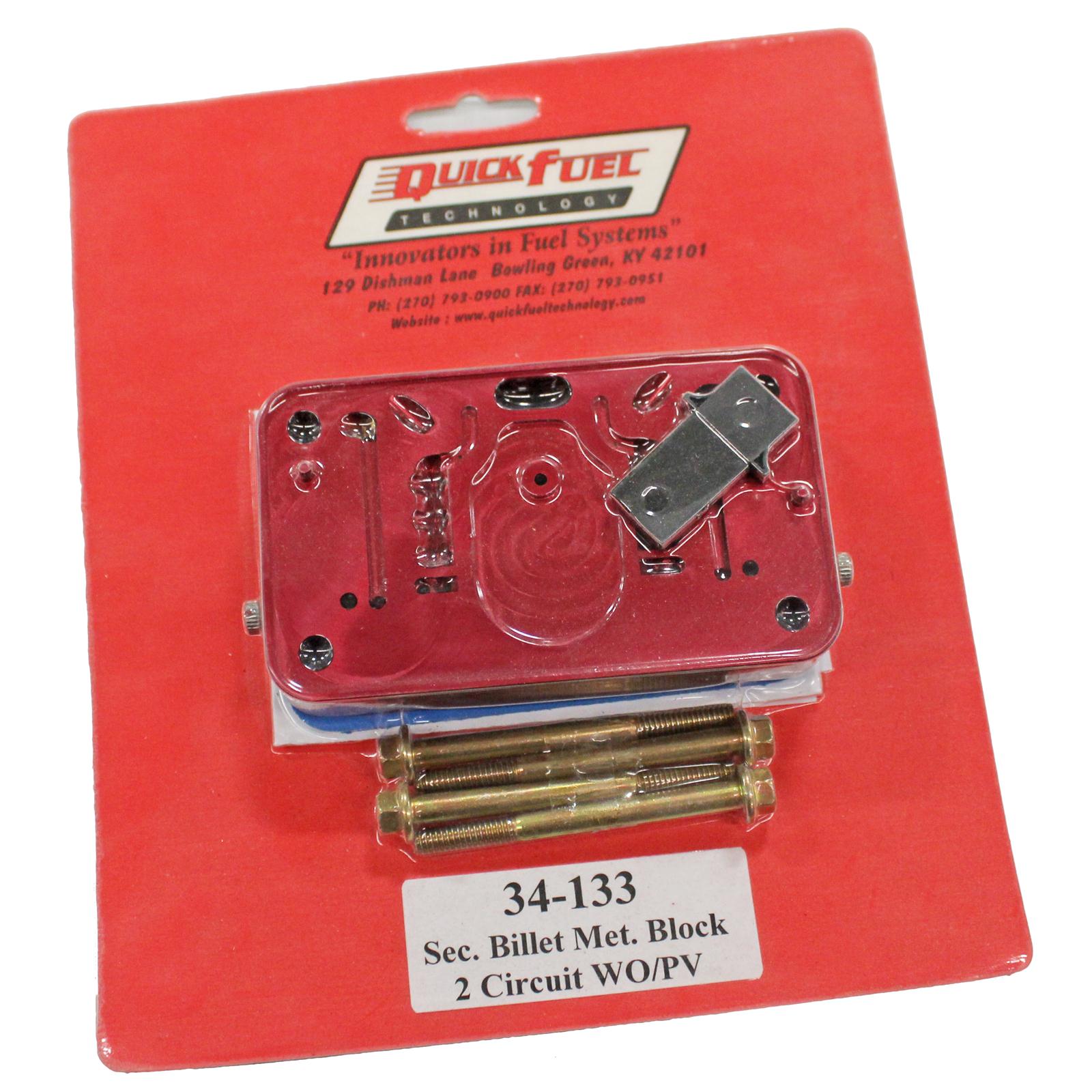 Quick Fuel 34133QFT Quick Fuel Billet Metering Blocks Summit Racing