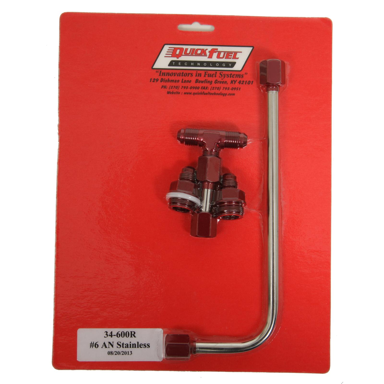 Quick Fuel 34600RQFT Quick Fuel Carburetor Fuel Lines Summit Racing