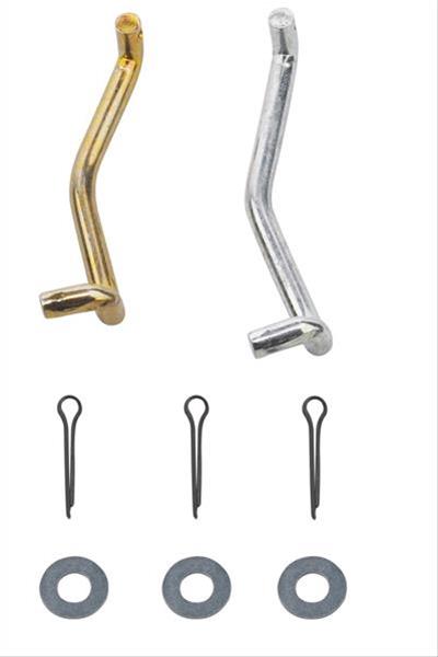 Quick Fuel Carburetor Secondary Connecting Rods 43-5QFT Carb Rods, Steel, Zinc Finish, 1:1 Link Ratio, Fuel, QFX-Series, Each thumbnail 2