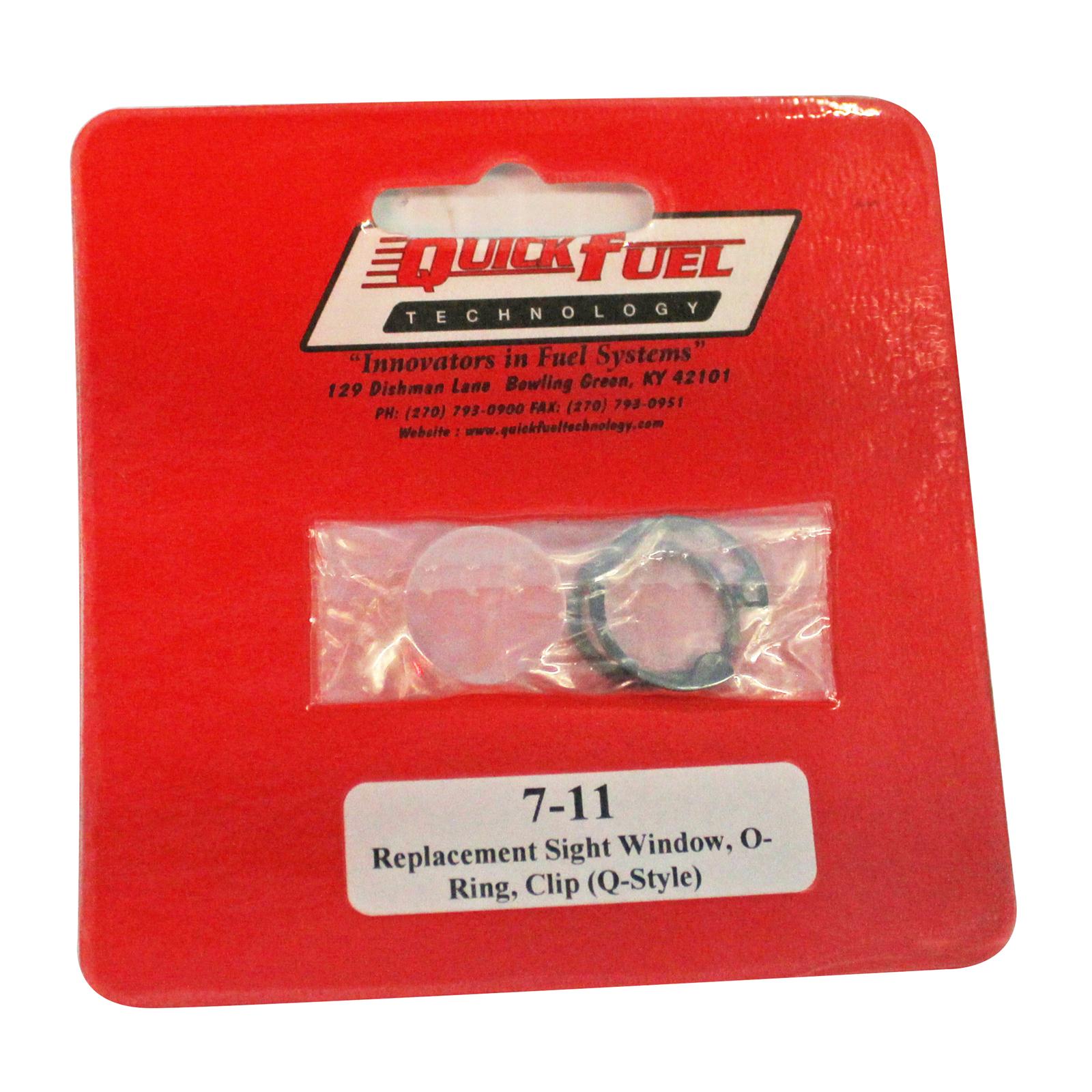 Quick Fuel Technology Replacement Sight Window O-Ring Clip (Q-Style) 7-11QFT Quick Fuel Technology Replacement Sight Window O-Ring Clip (Q-Style) 7-11QFT