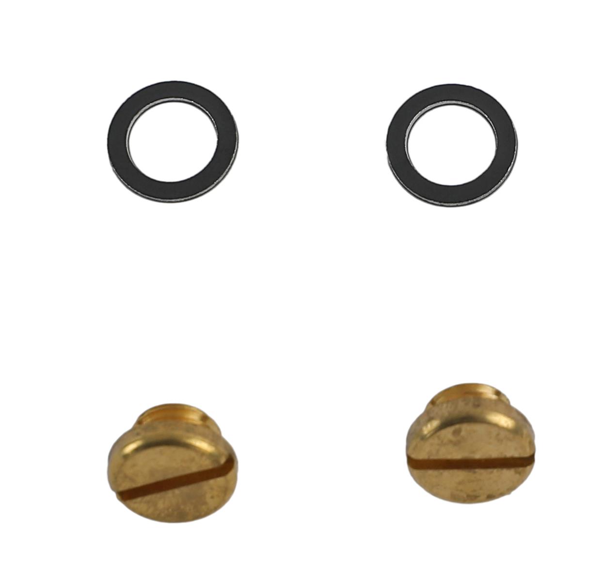 Quick Fuel Carburetor Bowl Sight Plugs 7-1QFT Plugs, Brass, Natural, Pair