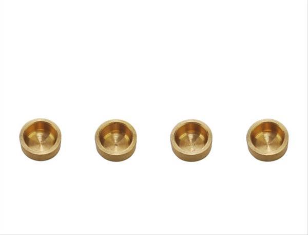 Quick Fuel Carburetor Metering Block Cup Plugs 7-3QFT Plugs, Brass, Natural, Set of 4