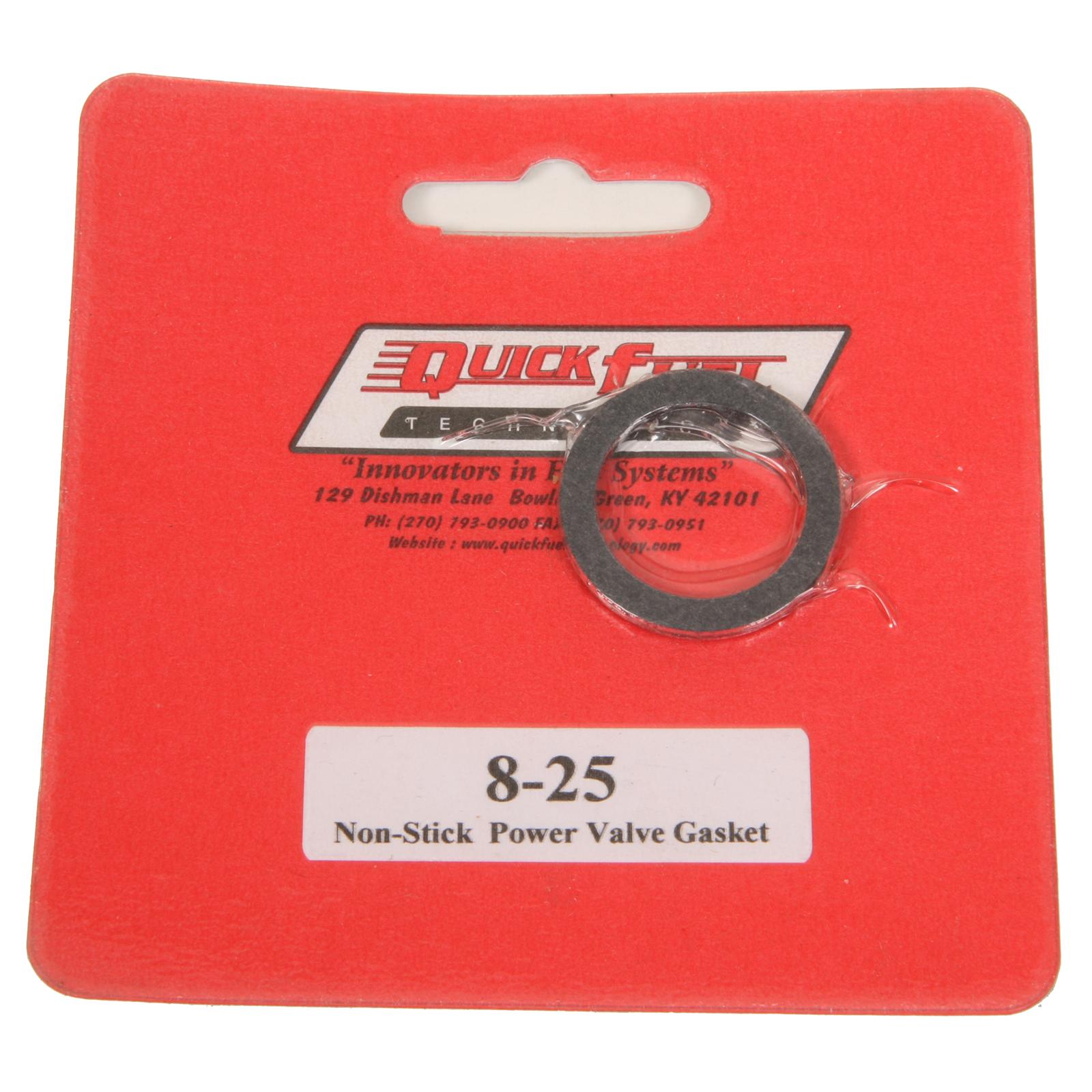 Quick Fuel Power Valve Gaskets 8-25QFT Carburetor Gasket, Barry Grant/Holley/Quick Fuel, Each