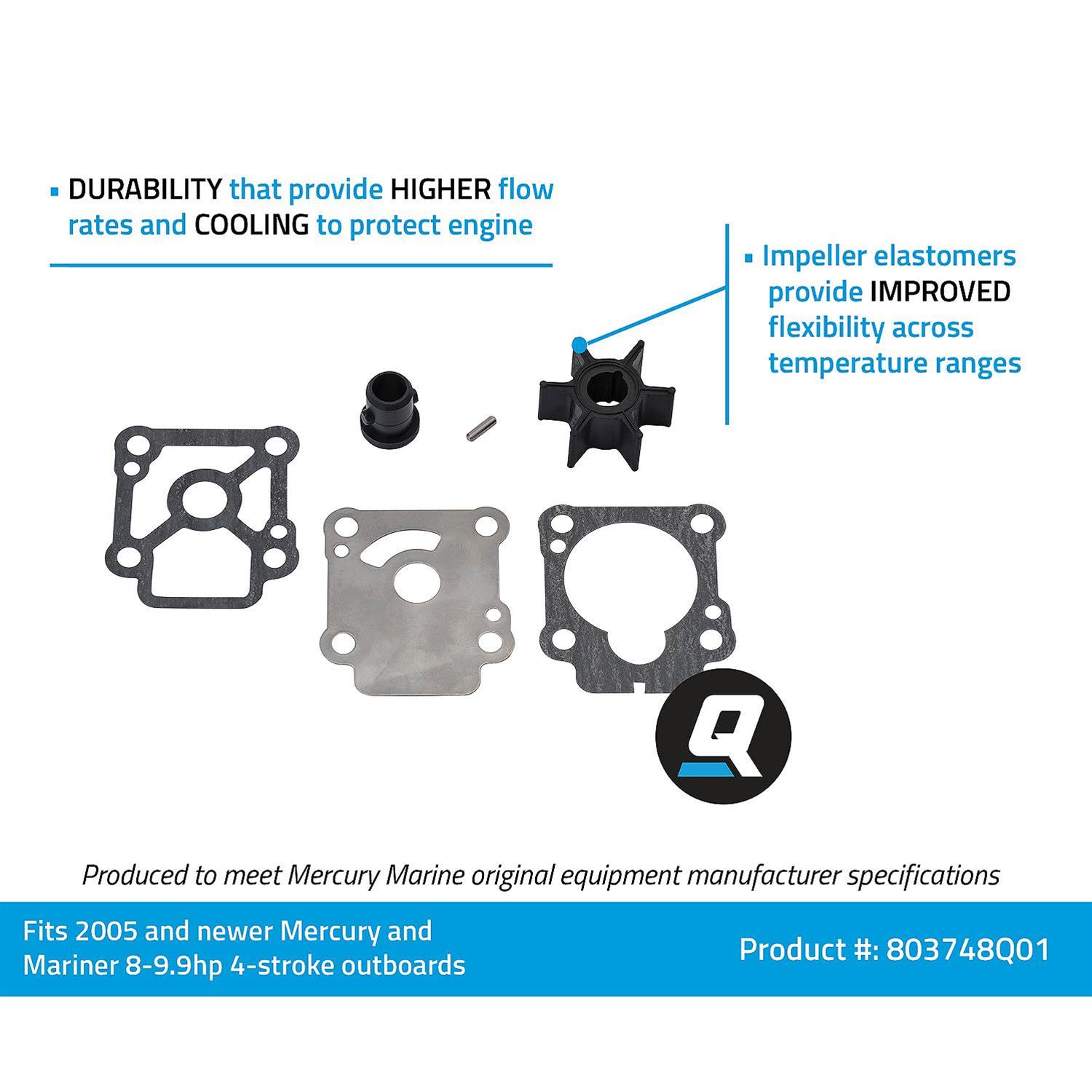 Quicksilver 803748Q01 Quicksilver Water Pump Impeller Repair Kits