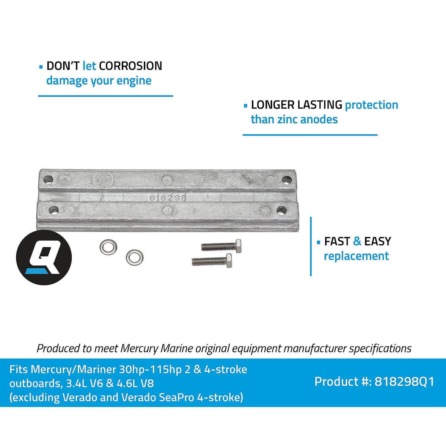 Quicksilver 818298Q1 Quicksilver Marine Anodes | Summit Racing