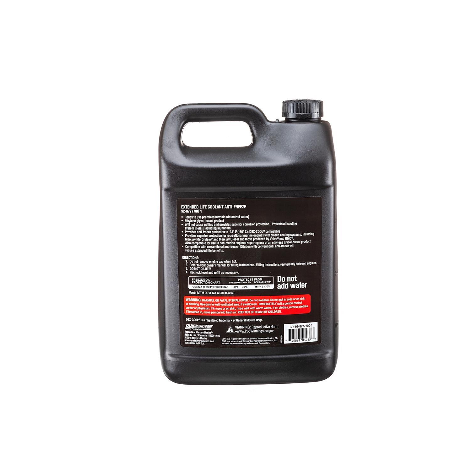 Quicksilver 877770Q1 Quicksilver Extended Life Coolant Antifreeze