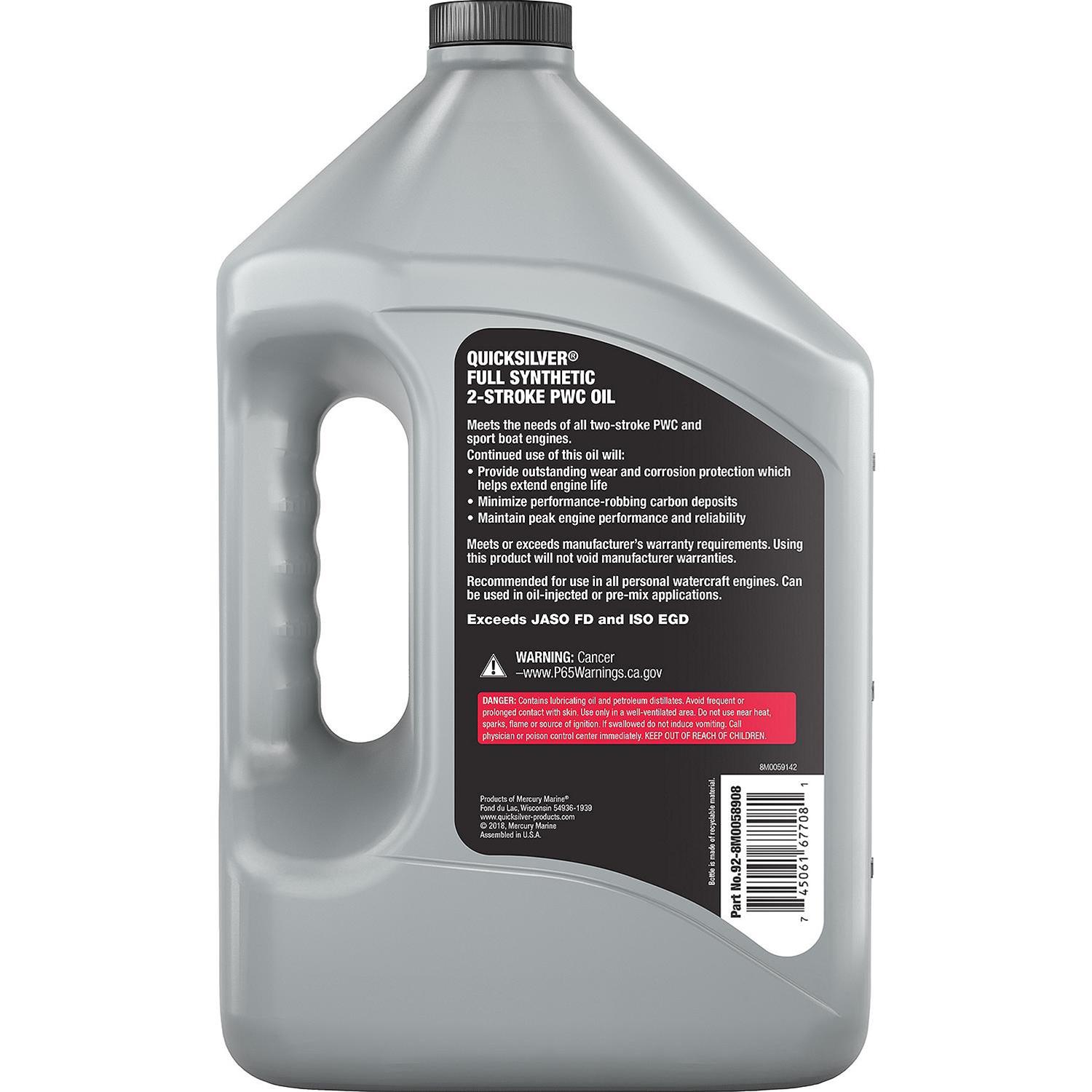 Quicksilver 8M0058908 Quicksilver PWC Full Synthetic 2-Stroke Oil