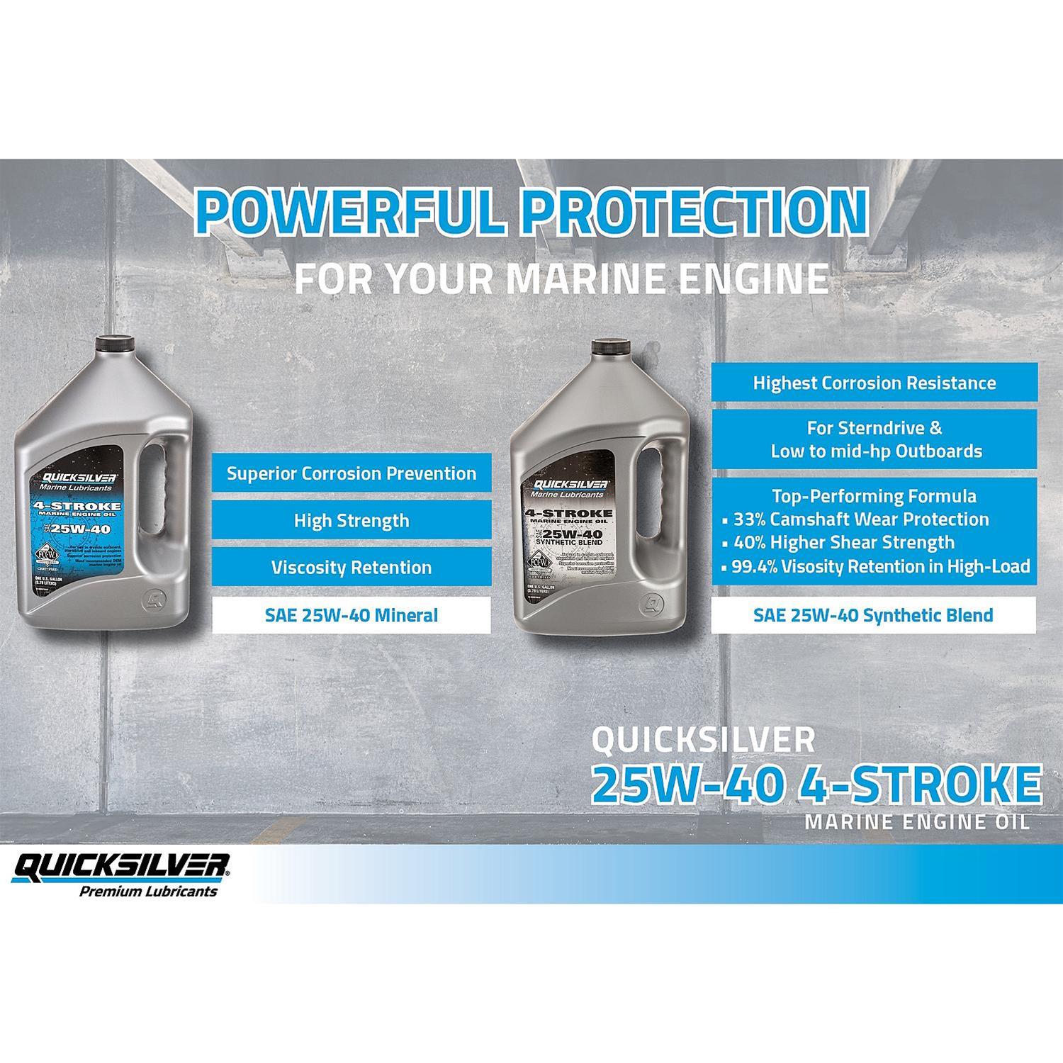 Quicksilver 8M0078623 Quicksilver 4-Stroke Marine Synthetic